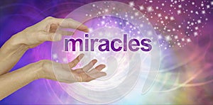 Miracles Happen background photo