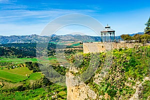 Mirador de Aldehuela lookout viewpoint in Ronda Spain