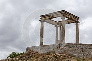 Mirador de los Cuatro Postes (Viewpoint of the Four Posts), Avila, Spain.