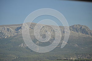 Mirador de San NicolÃÂ¡s overlooking the Alhambra in Granada, Andalusia. We can also see the Pico Veleta photo