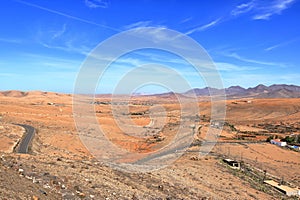 Mirador de Valle de las Cuevas, Santa Ines, Fuerteventura, Spain: huge landscape view from above photo