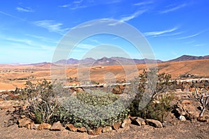 Mirador de Valle de las Cuevas, Santa Ines, Fuerteventura, Spain: huge landscape view from above photo