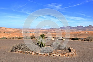 Mirador de Valle de las Cuevas, Santa Ines, Fuerteventura, Spain: huge landscape view from above photo