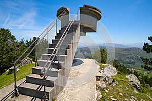 Mirador del Fitu viewpoint Fito in Asturias Spain