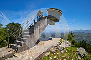 Mirador del Fitu viewpoint Fito in Asturias Spain