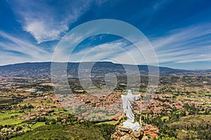 Mirador El Santo Villa de Leyva skyline cityscape Boyaca Colombi