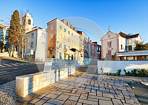 Miradouro de Santa Luzia in Lisbon, Portugal - nobody photo