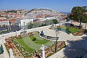 Miradouro de Sao Pedro de Alcantara Lisbon photo