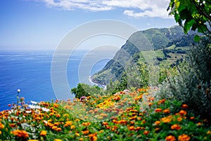 Miradouro de Sossego viewpoint, Sao Miguel Island, Azores, Portugal photo