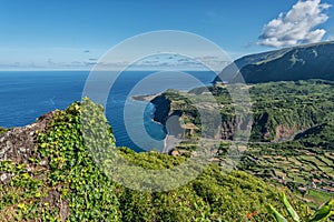 Miradouro do Portal on the island of Flores in the Azores, Portugal