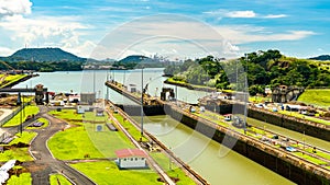 Miraflores Locks on the Panama Canal