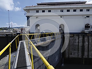 Miraflores Locks at Panama Canal