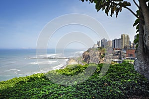 Miraflores Town landscapes in Lima ,Peru