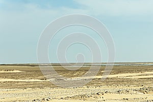 Mirage oman Desert fata morgana dra dhofar region photo