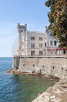 Miramar castle in Trieste, Italy