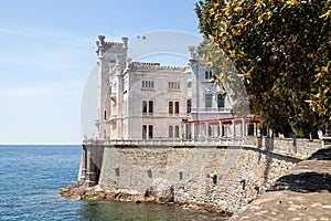 Miramar castle in Trieste, Italy