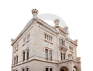 Miramare Castle of House of Habsburg near Trieste, Italy, Europe