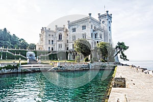 Miramare castle near Trieste, northeastern Italy
