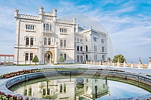 Miramare castle near Trieste, northeastern Italy