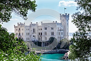 The Miramare Castle in Trieste, Italy