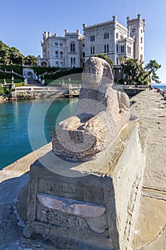 Miramare Castle in Trieste. Italy