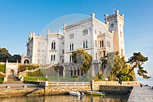 Miramare Castle, Trieste, Italy, Europe.