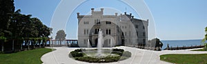 Miramare, panorama of the Park in front of the Castle