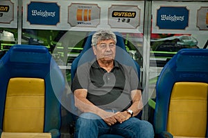 Mircea Lucescu, head coach, manager of Dynamo Kyiv during the match of Ukrainian Super Cup vs FC Shakhtar