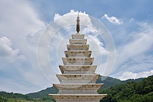 Mireuksa Buddhist temple of the Baekje Kingdom of Korea