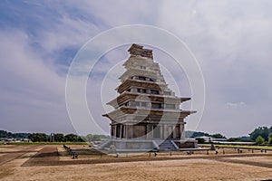 Mireuksaji Stone Pagoda at archaeological site
