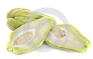 Mirliton squash in studio