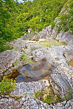 Mirna river canyon in village Kotle