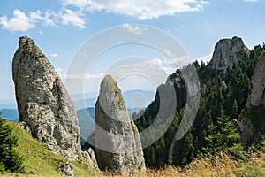 Miron`s Cliffs Claile lui Miron in CeahlÃÆu Massif. Eastern Carpathians, Romania