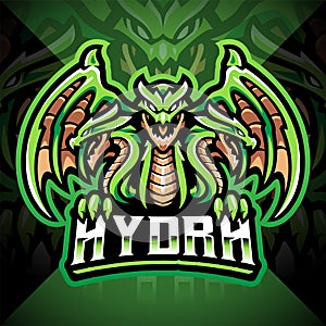 Hydra esport mascot logo design photo