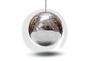 Mirror ball isolated on white background