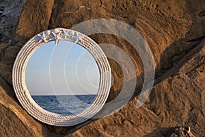 Mirror at the beach