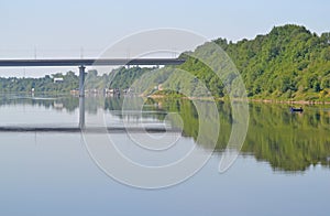 Mirror bridge, Volkhov river
