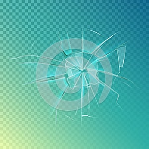 Mirror or broken glass, cracked, shattered window