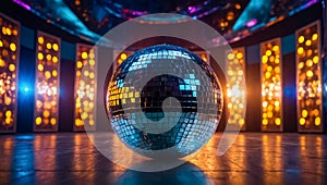 mirror disco ball color, effect design