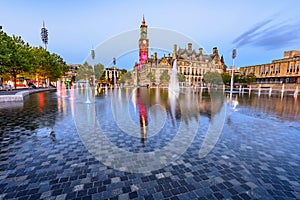 Mirror Fountain City Park Bradford UK