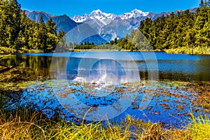 Mirror glacial Lake Matheson