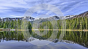 Mirror image. Lake Sylvan Wyoming