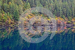 Mirror lake, Jiuzhaigou