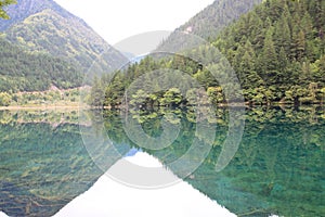 Mirror Lake in Jiuzhaigou National Park