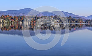 Mirror Lake Lake Placid New York autumn reflections