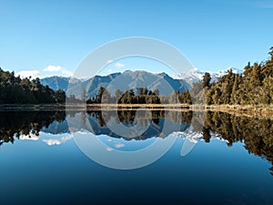 Mirror lake in New Zealand