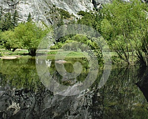 Mirror Lake Reflections, Yosemite