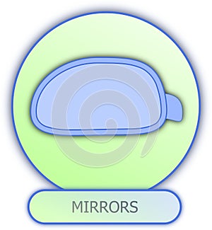 Mirror symbol and icon