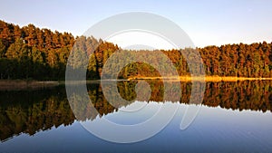 Gelas lake in  the spring