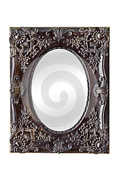 Mirror with vintage decorated frame